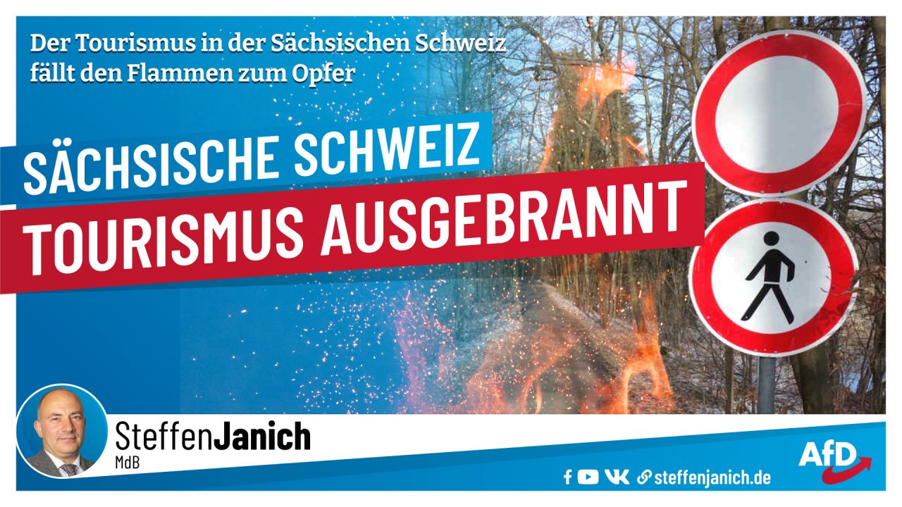 Sächsische Schweiz: Tourismus fällt den Flammen zum Opfer