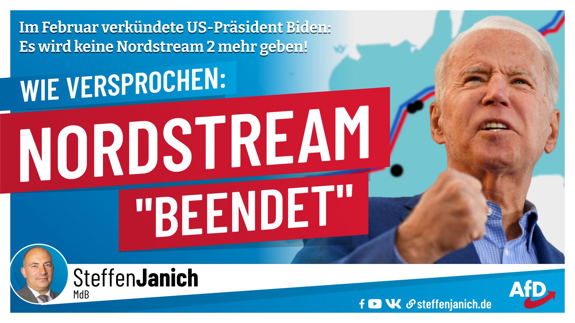 BIDEN: WIR WERDEN NORDSTREAM 2 BEENDEN