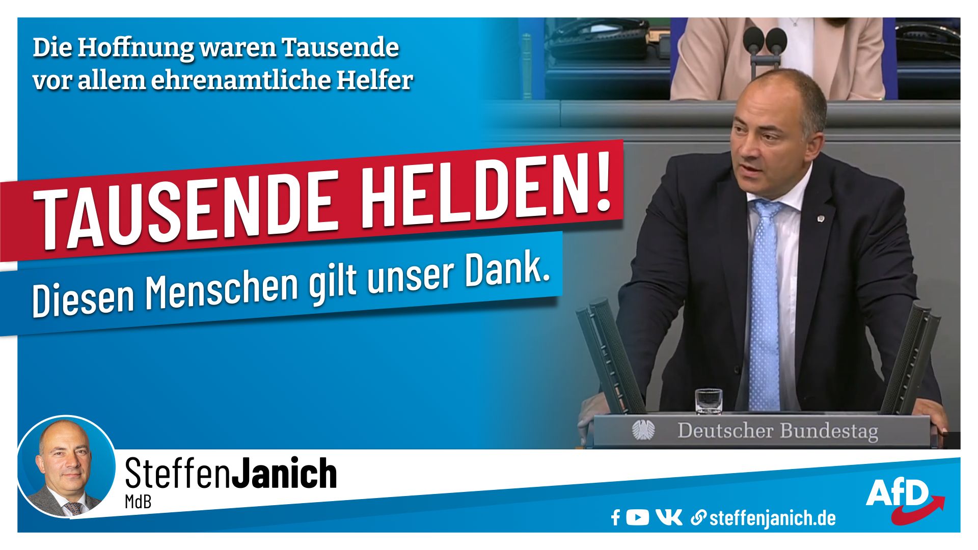 Rede zur vereinbarten Debatte &quot;Ein Jahr nach der Flutkatastrophe – Lehren für die Zukunft des Bevölkerungsschutzes&quot;