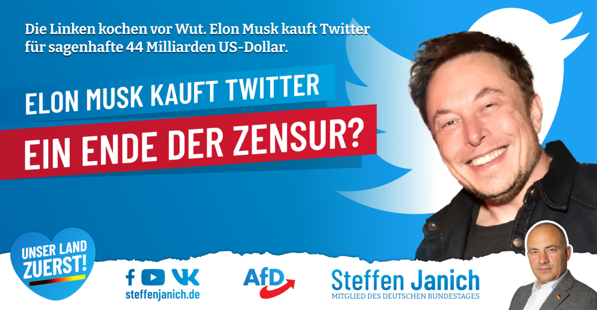 Elon Musk kauft Twitter - Ein Ende der Zensur?