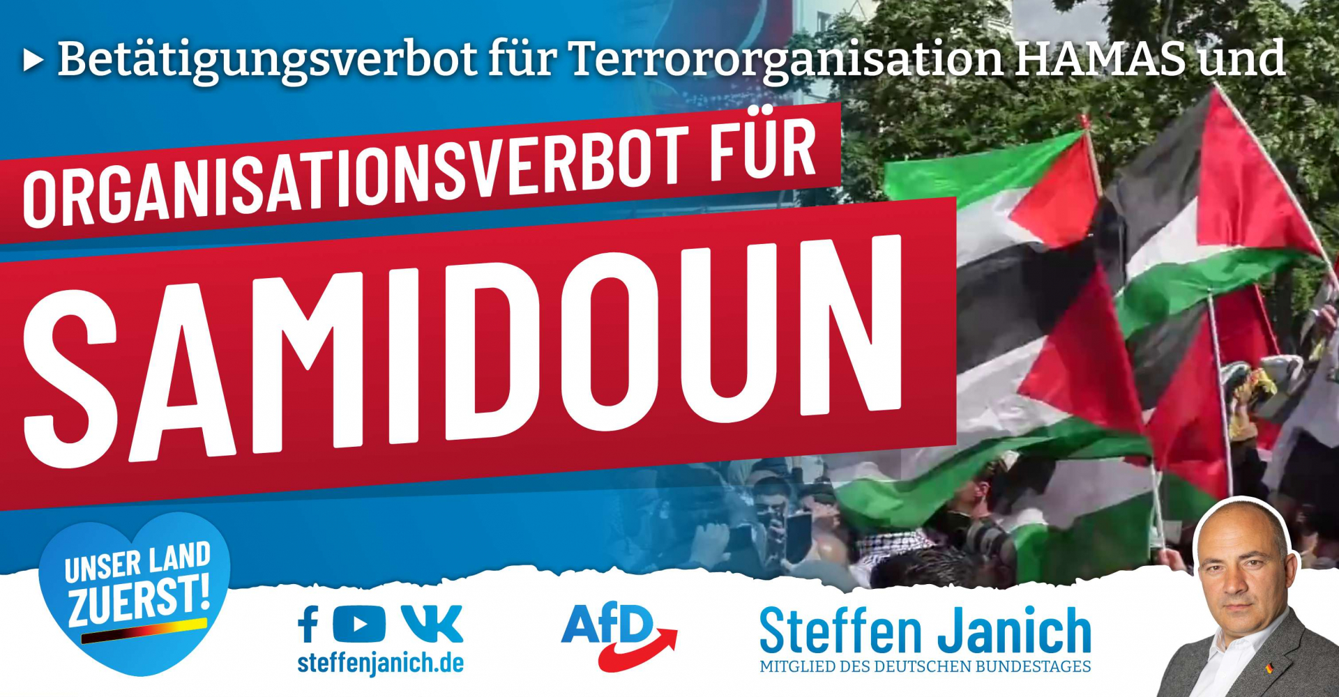 Bedrohung der inneren Sicherheit durch Palästinenser-Organisationen