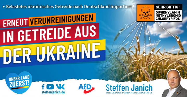 Erneut Verunreinigungen in Getreide aus der Ukraine