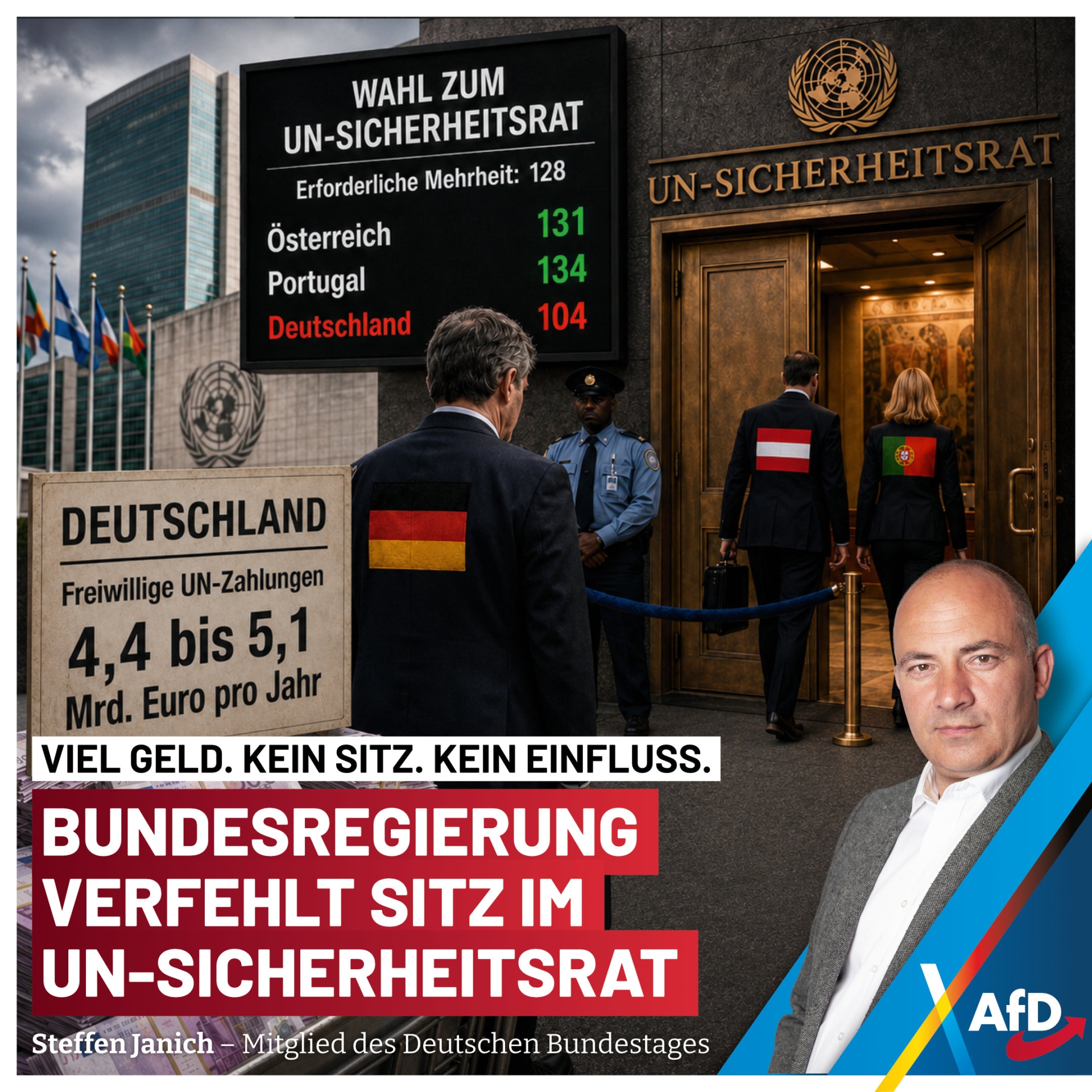 Bundesregierung scheitert an Einzug in den UN-Sicherheitsrat