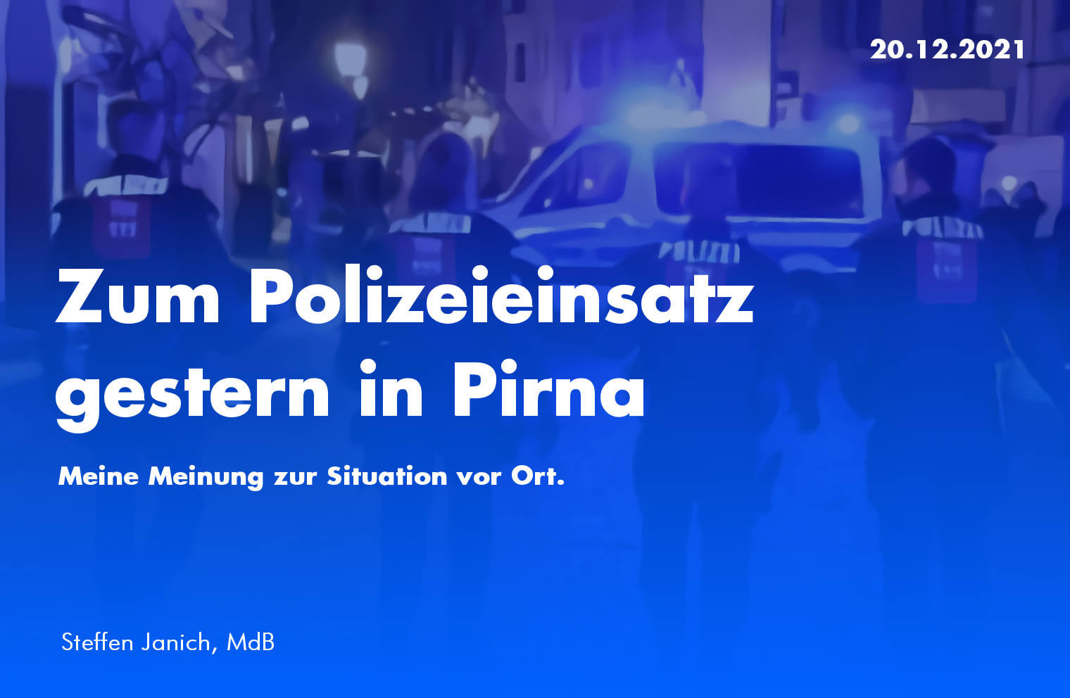 Polizeieinsatz in Pirna