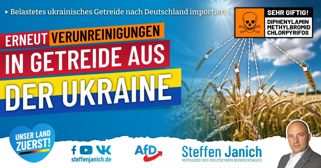 Erneut Verunreinigungen in Getreide aus der Ukraine